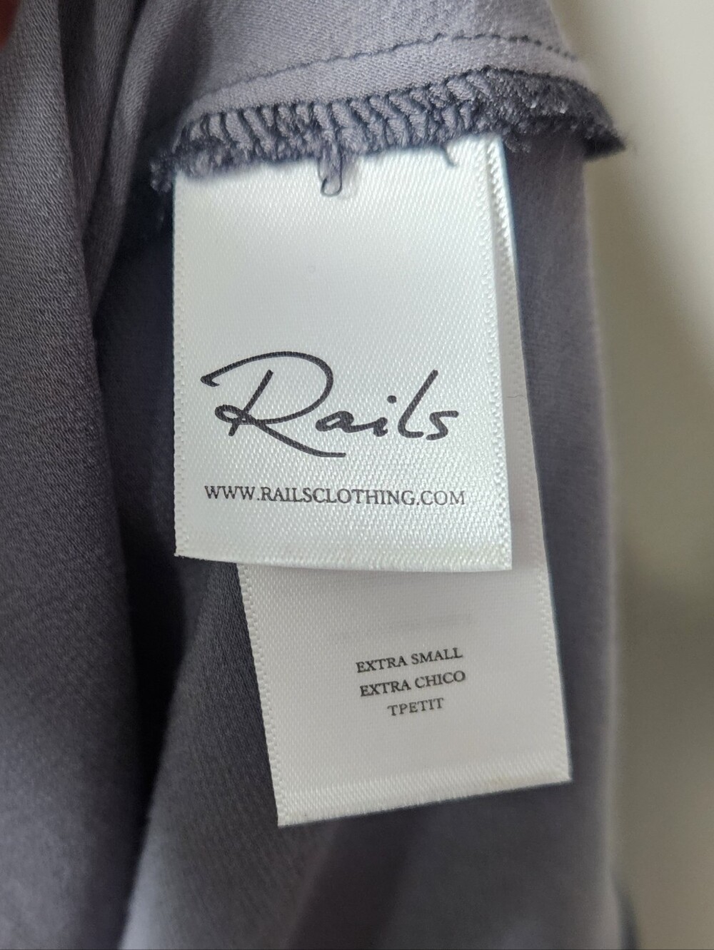 Rails Black Tide Satin Rayon Viscose Midi Length Slip Skirt Navy Gray Black XS - Picture 2 of 9